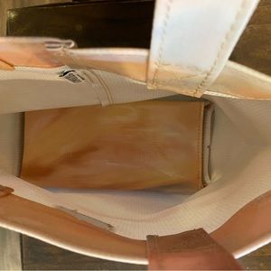 Consuela Cream and Tan Travel Bag